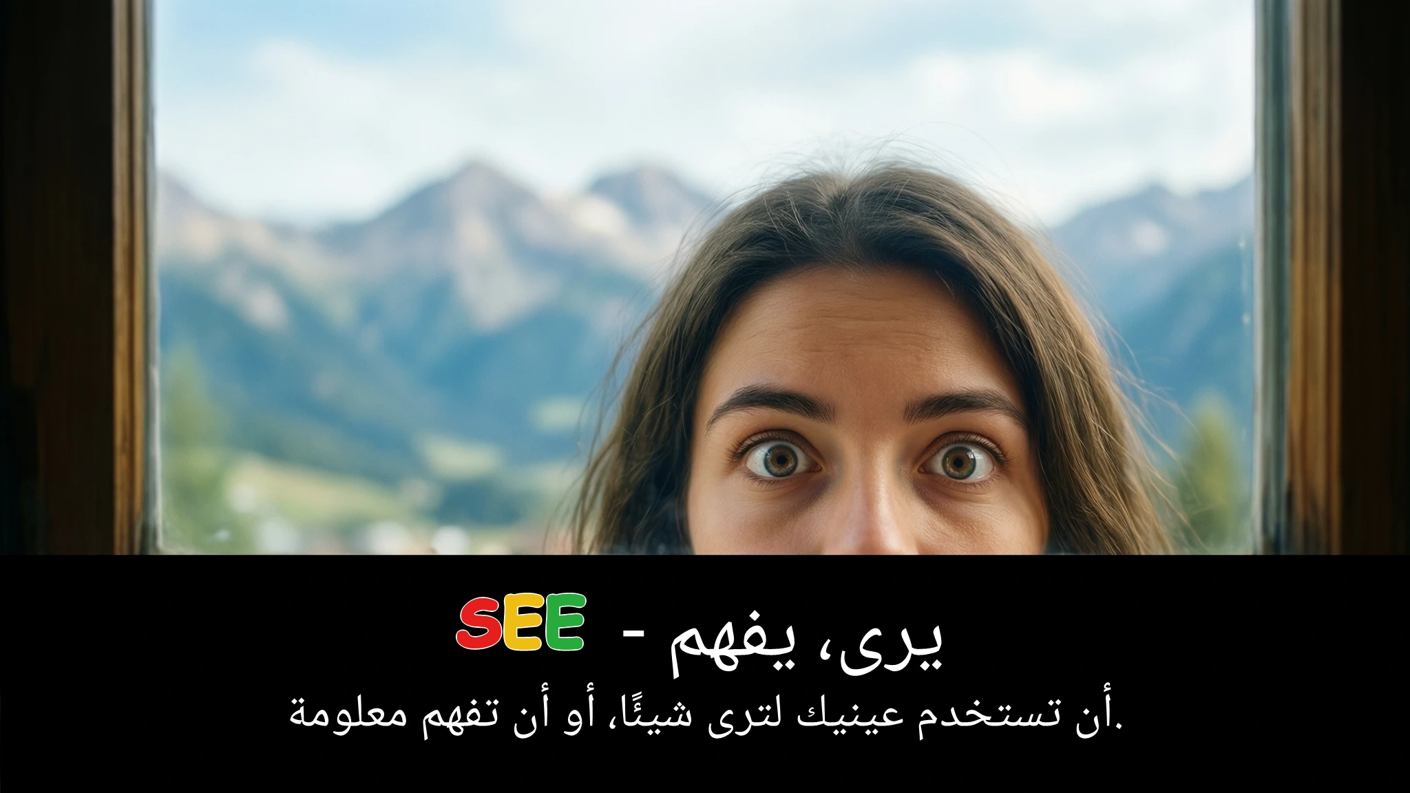 Arabic Illustration for see
